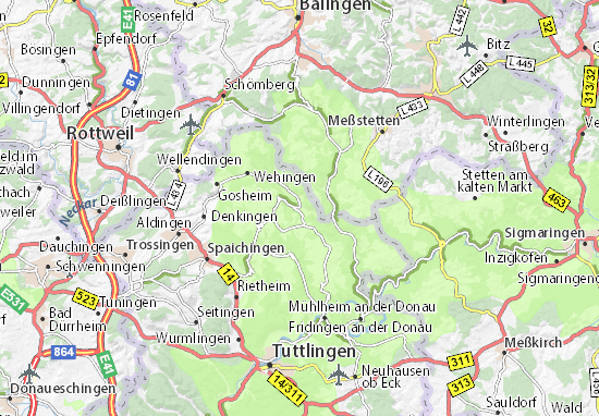 Karte Stadtplan Egesheim