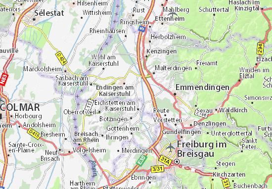 Mapas-Planos Bahlingen am Kaiserstuhl
