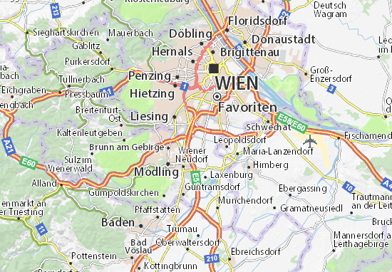 Karte Stadtplan Vösendorf