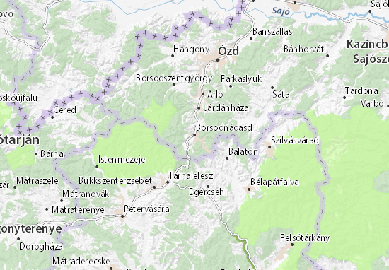 Borsodnádasd Map