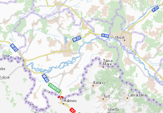 Karte Stadtplan Tekovo