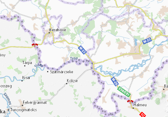 Chetfalva Map
