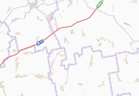 Karte Stadtplan Mala Tymoshivka