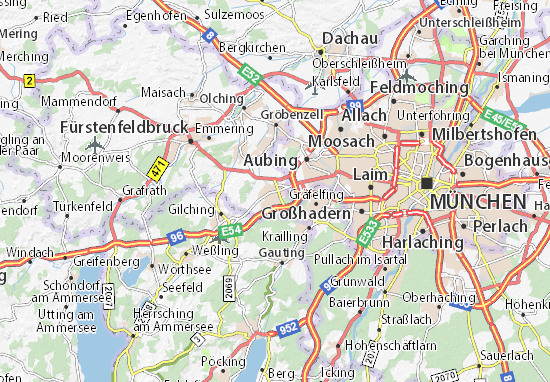 Karte Stadtplan Germering