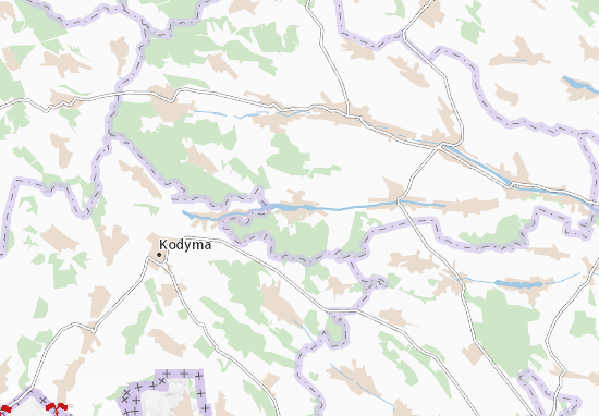 Karte Stadtplan Chervona Hreblya