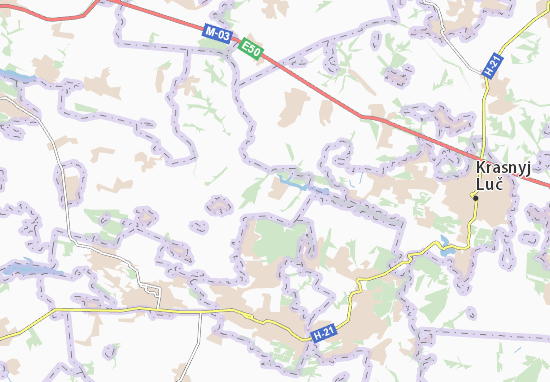 Mapa Hrabove