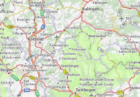 Karte Stadtplan Wehingen