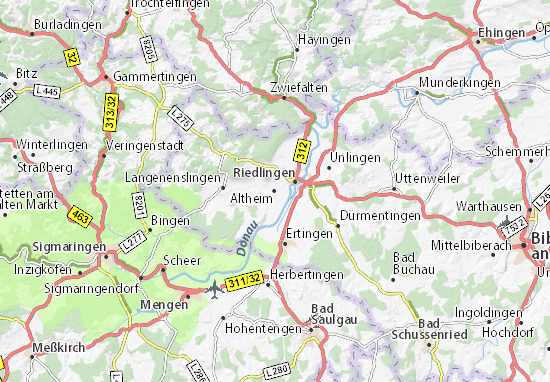 Karte Stadtplan Altheim