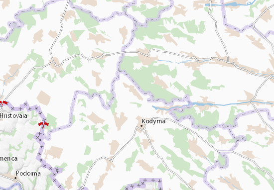 Karte Stadtplan Pyrizhna