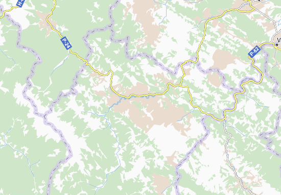 Kaart Plattegrond Verkhovyna