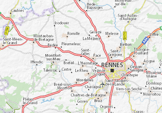Karte Stadtplan Saint-Gilles