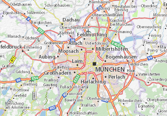 Karte Stadtplan Neuhausen