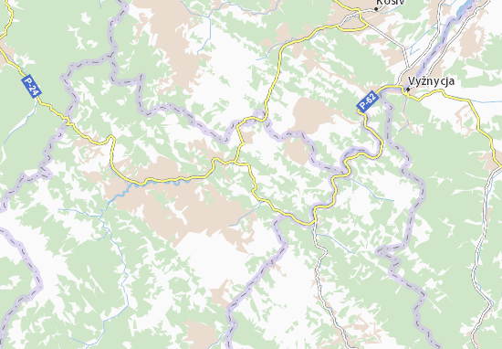 Mapa Verkhnii Yaseniv