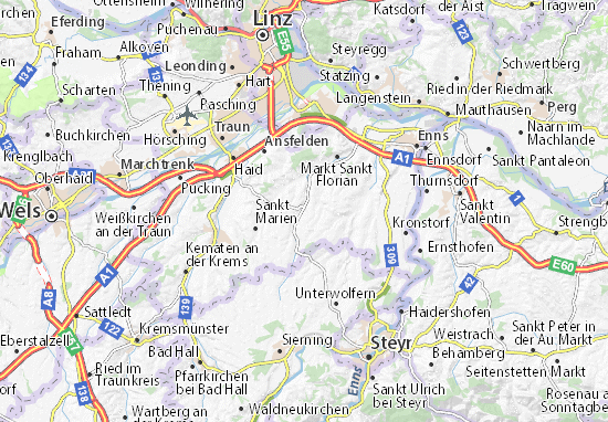 Karte Stadtplan Niederneukirchen