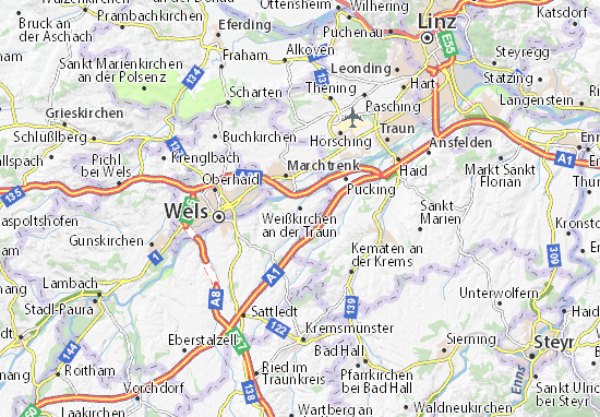 Weißkirchen an der Traun Map