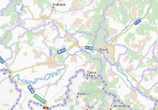 Karte Stadtplan Veryatsya
