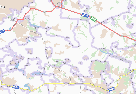 Kaart Plattegrond Orlovo-Ivanivka