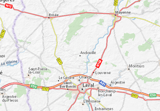 Karte Stadtplan Andouillé
