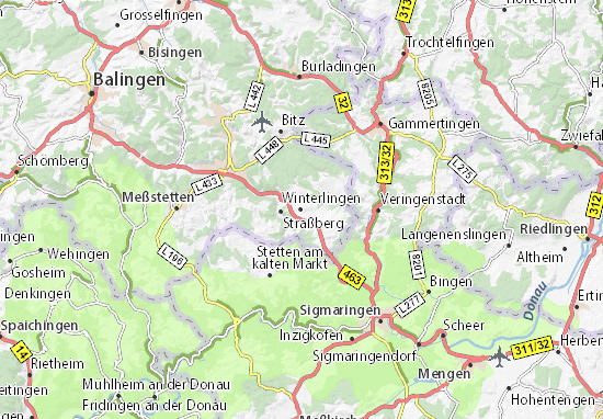 Karte Stadtplan Winterlingen