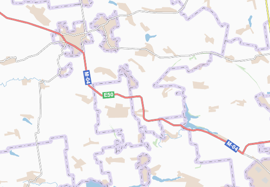 Karte Stadtplan Marynivka