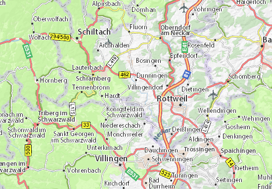 Karte Stadtplan Eschbronn