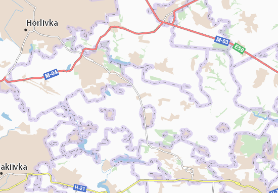 Karte Stadtplan Maloorlivka