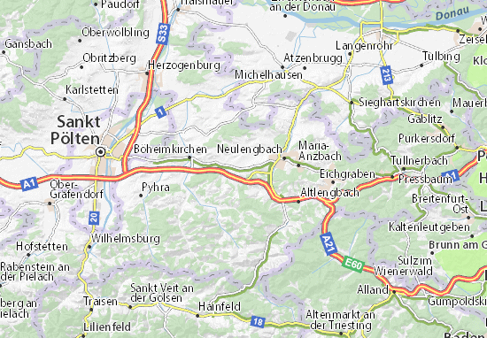 Karte Stadtplan Ollersbach