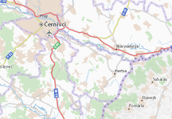 Karte Stadtplan Hodynivka