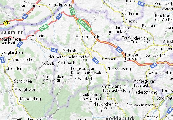 Mapa Neuhofen im Innkreis