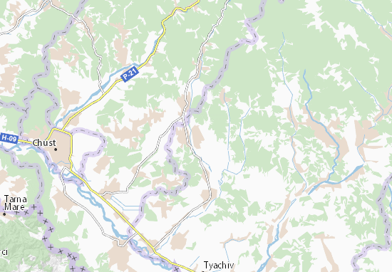 Karte Stadtplan Krychovo
