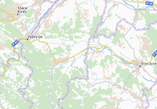Karte Stadtplan Lukivtsi