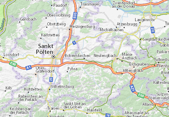 Böheimkirchen Map