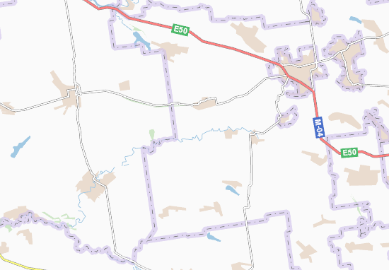Kaart Plattegrond Novoserhiivka