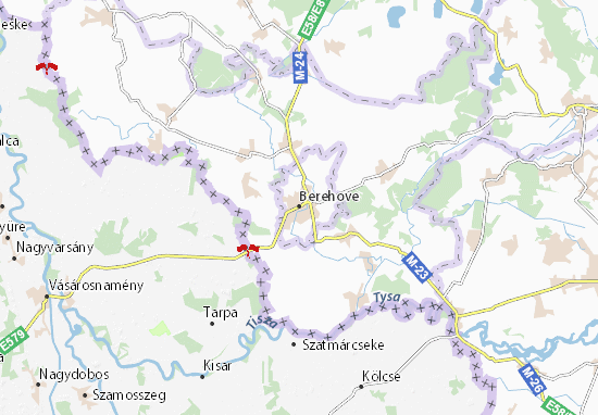 Berehove Map