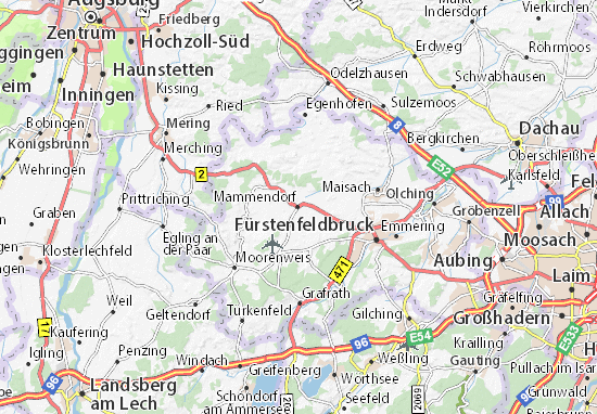 Karte Stadtplan Mammendorf