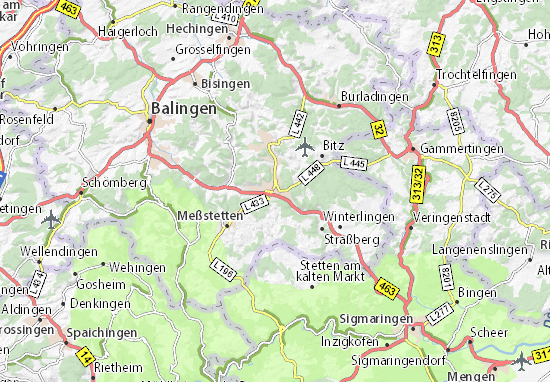 Karte Stadtplan Albstadt
