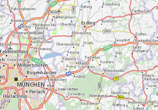 Karte Stadtplan Ottenhofen