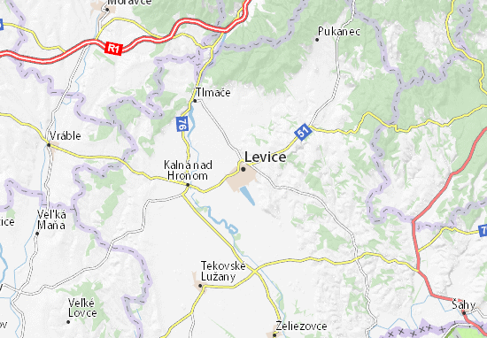 Karte Stadtplan Levice