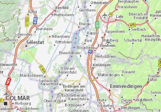 Karte Stadtplan Rheinhausen
