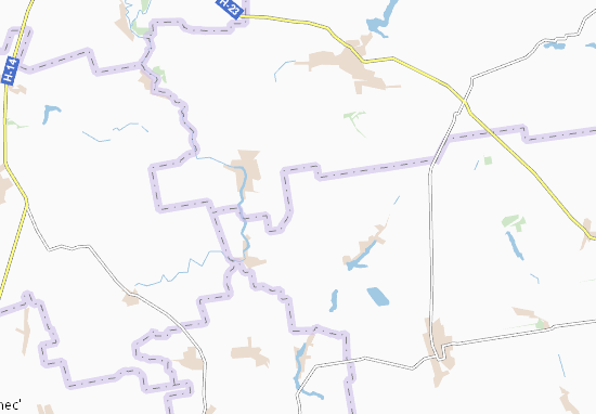 Mapa Novosavyts&#x27;ke