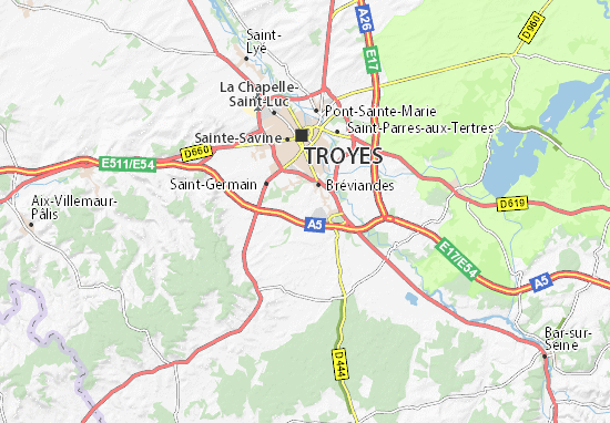 Troyes carte