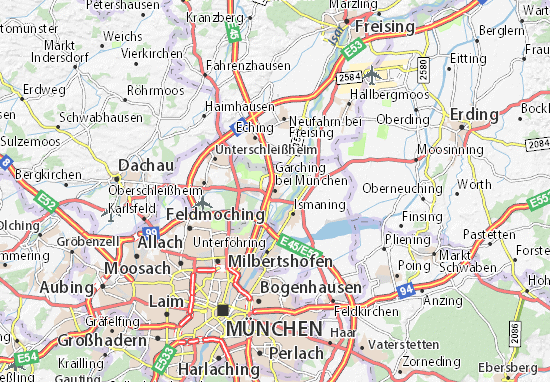 Karte Stadtplan Garching bei München