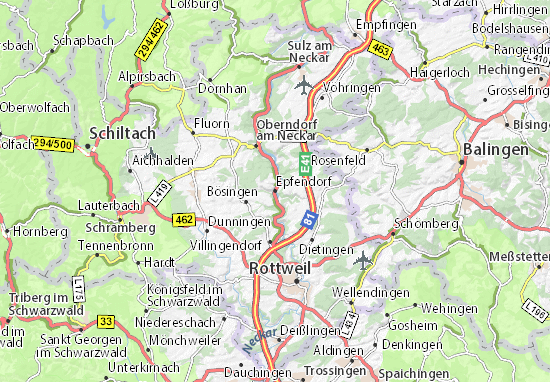 Mapa Epfendorf