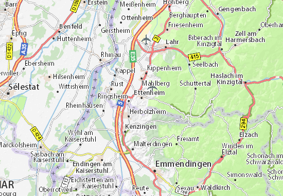 Carte-Plan Ettenheim