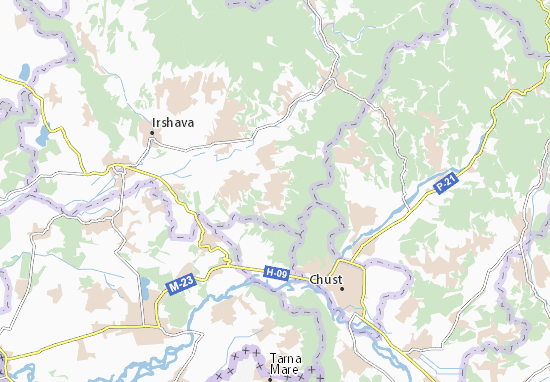 Karte Stadtplan Malyi Rakovets&#x27;