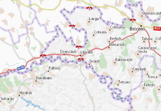 Lipcani Map
