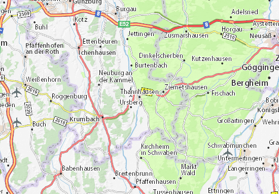 Kaart Plattegrond Thannhausen