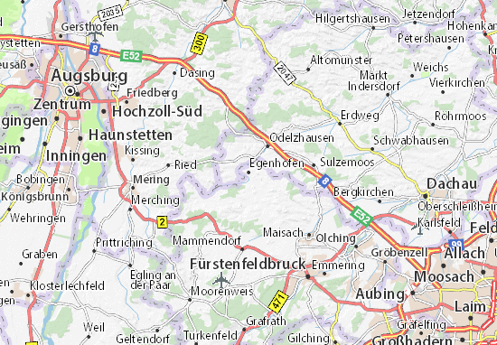 Mapa Egenhofen