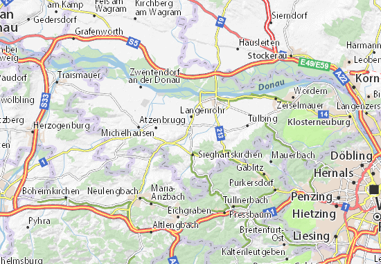 Karte Stadtplan Judenau