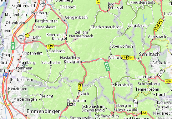Karte Stadtplan Fischerbach